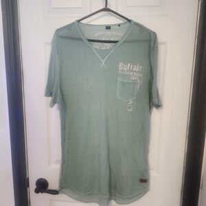 Buffalo David Bitton Men's Green T-Shirt